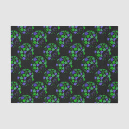 Papel De Seda Afro Diva Verde & Azul
