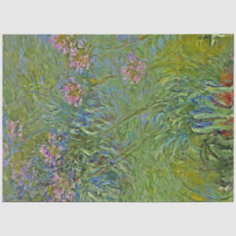 Papel De Seda Agapanthus Flowers (por Claude Monet)