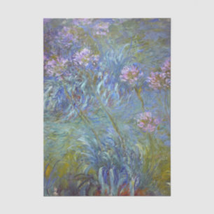 Papel De Seda Agapanthus por Claude Monet
