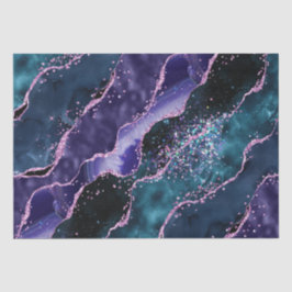 Papel De Seda Ágata Cristal Mármore Luxo Roxo Verde Glitter
