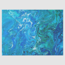 Papel De Seda Ágata louca elegante 2 do laço - Aqua azul