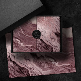 Papel De Seda Agato Mauve Cristalizado | Mármaco-rosa Rosa Dusty