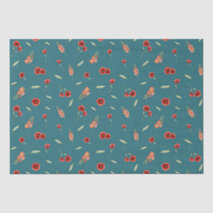 Papel De Seda Agosto Nascimento Mês Flores Poppy Gladiolus