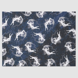 Papel De Seda Água do zodíaco do Aquário que carrega a mulher