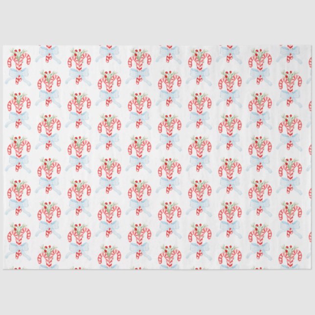 Papel De Seda Água doce doce com Arco, Natal (Frente )