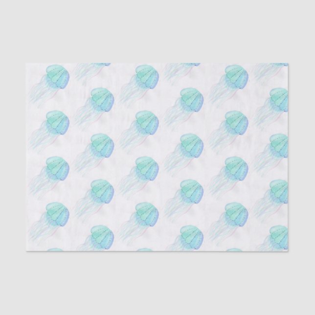 Papel De Seda Água-viva nos pastos (Frente )