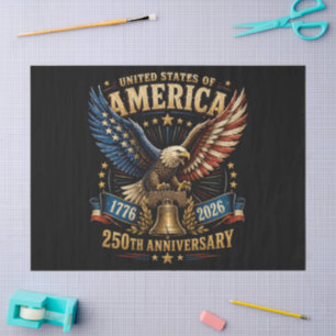Papel De Seda Águia do 250º Aniversário dos Estados Unidos da Am