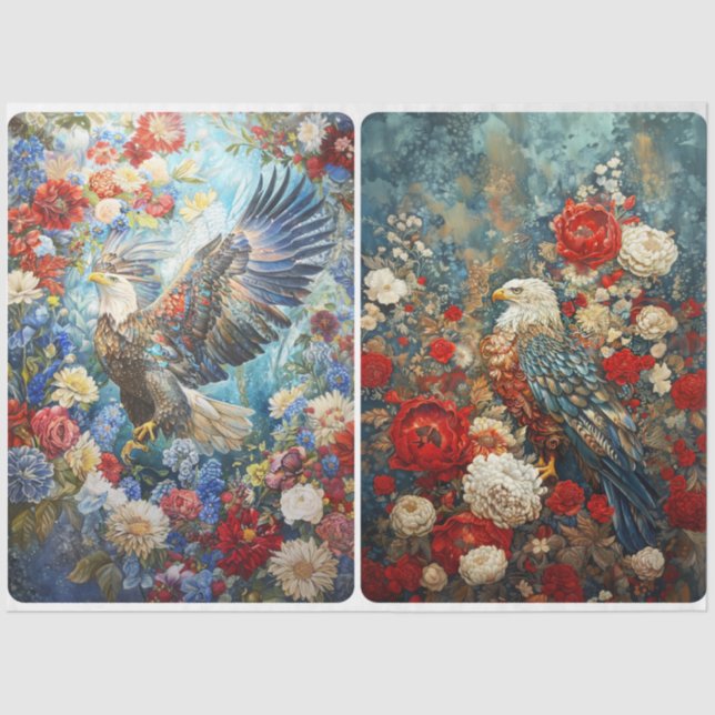 Papel De Seda Águias magníficas (Frente )