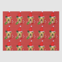 Airedale Terrier Santa Hat Natal