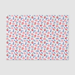 Papel De Seda Airelas brancas vermelhas sombrias Airelas