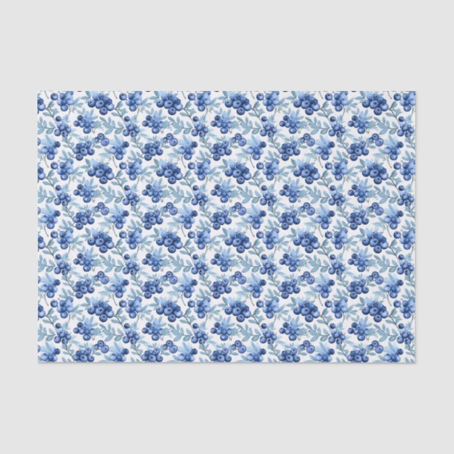 Papel De Seda Airelas de Aquarela Elegante (Frente )