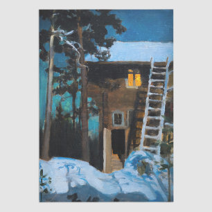 Papel De Seda Akseli Gallen-Kallela - Kalela no inverno