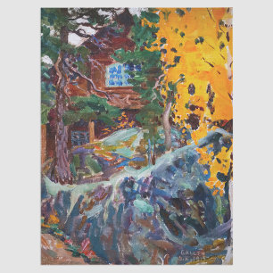 Papel De Seda Akseli Gallen-Kallela - Kalela no outono