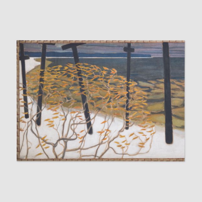 Papel De Seda Akseli Gallen-Kallela - outono (Frente )