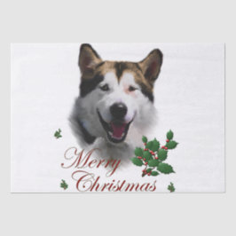 Papel De Seda Alaskan Malamute Natal