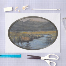 Papel De Seda Alce Dourado - Oval