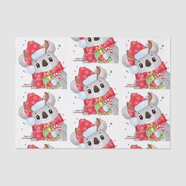 Papel De Seda Alcoala de Natal com auscultadores (Frente )