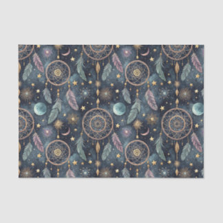 Papel De Seda Aldraba Celestial Sonhadora Estrela Noite Padrão