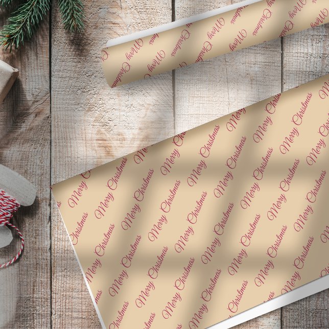 Papel De Seda Alegre Natal Bagas Vermelhas em Dourado (Criador carregado)