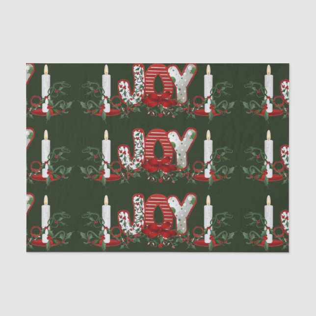 Papel De Seda Alegria de Natal (Frente )