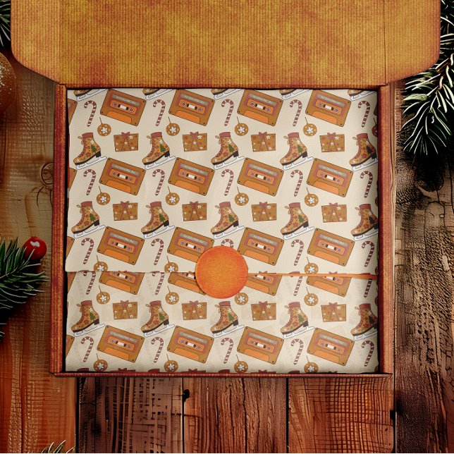 Papel De Seda Alegria Natalina Retrô (Criador carregado)