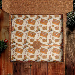 Papel De Seda Alegria Natalina Superfloral Retro