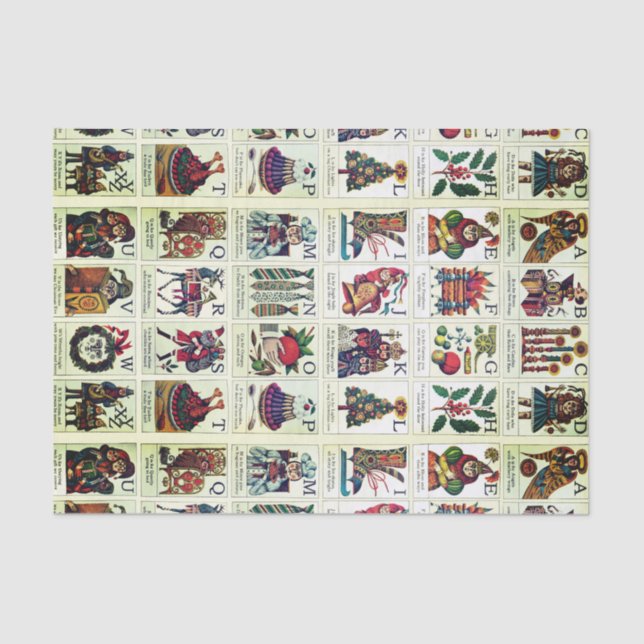 Papel De Seda Alfabeto Natal (Frente )