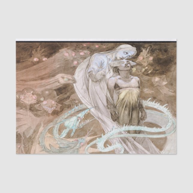 Papel De Seda Alfons Mucha Le 1899 Pater (Frente )