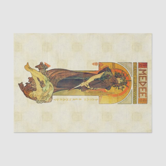 Papel De Seda Alfons Mucha Medea 1898 (Frente )