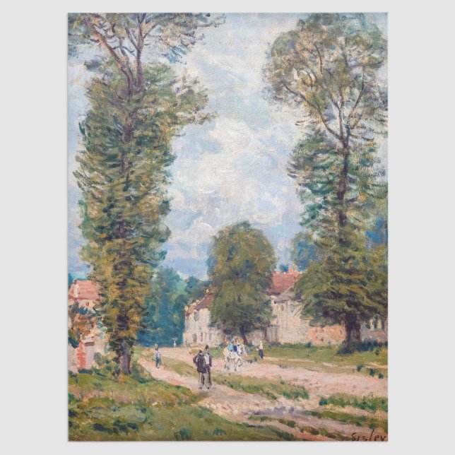 Papel De Seda Alfred Sisley - A Estrada Versalhes (Criador carregado)