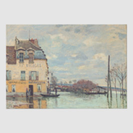 Papel De Seda Alfred Sisley - Inundações em Port-Marly 1872