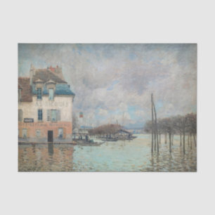 Papel De Seda Alfred Sisley - Inundações em Port-Marly 1876