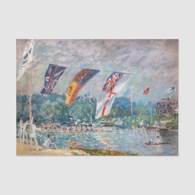 Papel De Seda Alfred Sisley - Regata em Molesey (Frente )