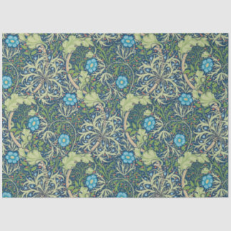 Papel De Seda Algas marinhas, William Morris