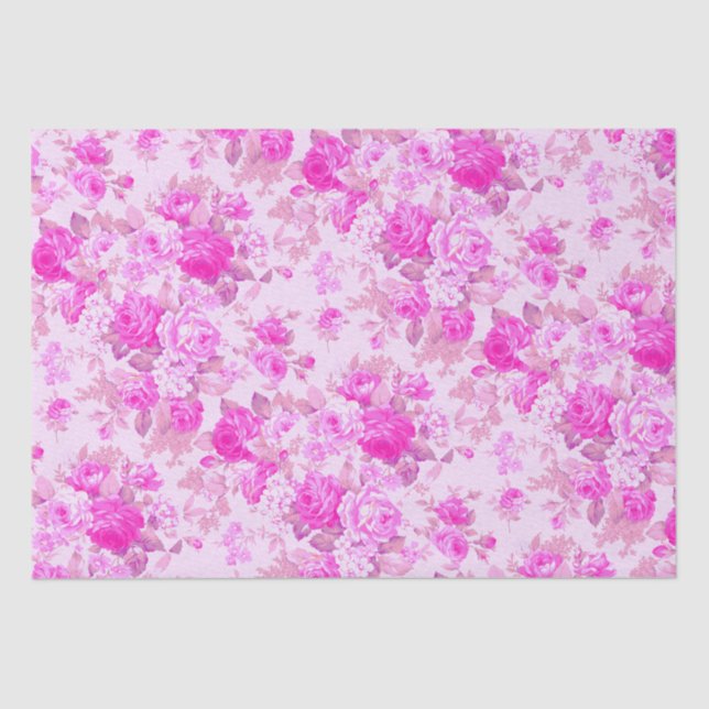 Papel De Seda Algodão doce Roxo e Rosa Natal (Frente )