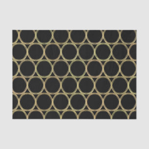 Papel De Seda Alguma cor) encanto moderno Glam & preto Dourado