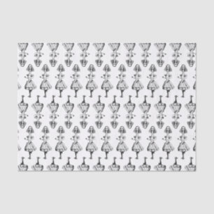 Papel De Seda Alice alta da Alice no País das Maravilhas da COR