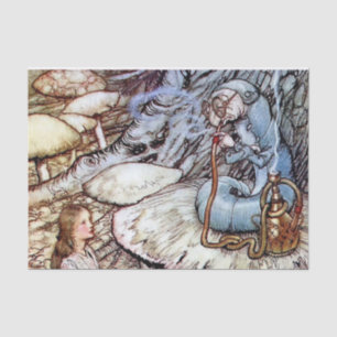Papel De Seda “Alice e a Lagarta” por Arthur Rackham