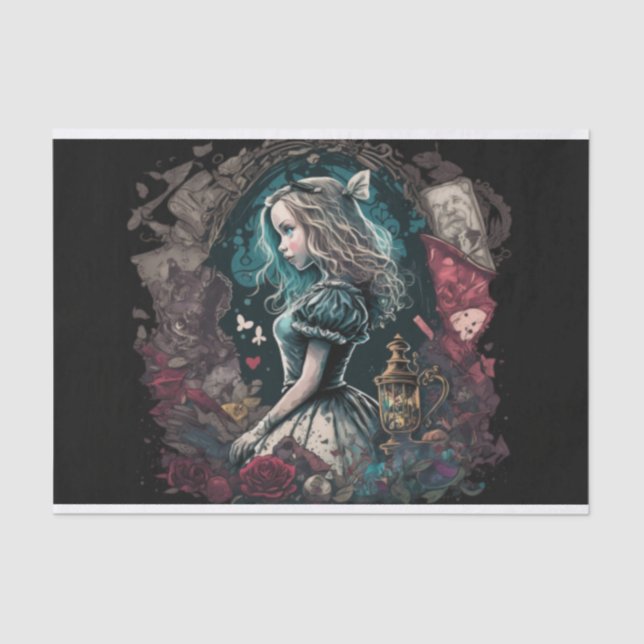 Papel De Seda Alice Escura na Maravilha Universidade de Desvincu (Frente )