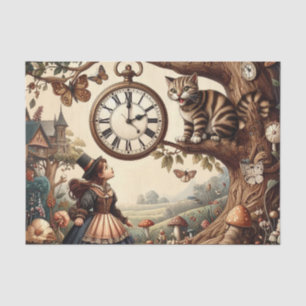 Papel De Seda Alice & Gato de Cheshire: Fantasia Caprichosa do P
