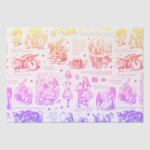 Papel De Seda Alice no País das Maravilhas