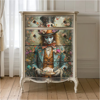 Papel De Seda Alice no País das Maravilhas Chapeleiro Maluco