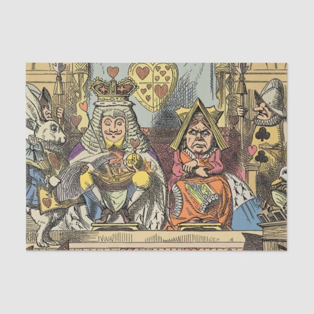 Papel De Seda Alice no País das Maravilhas Cheshire Cat Caracter (Frente )