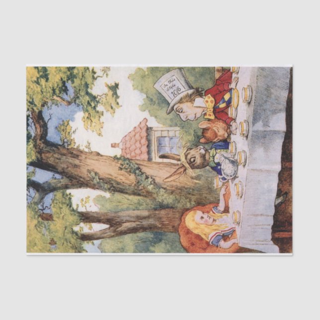 Papel De Seda Alice no País das Maravilhas, desaparece do Tea Pa (Frente )