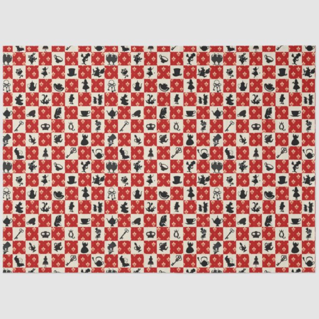 Papel De Seda Alice no País das Maravilhas Design 12 (Frente )