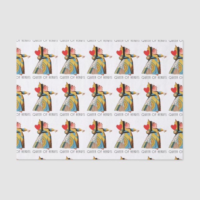 Papel De Seda Alice no País das Maravilhas Rainha dos Corações (Frente )