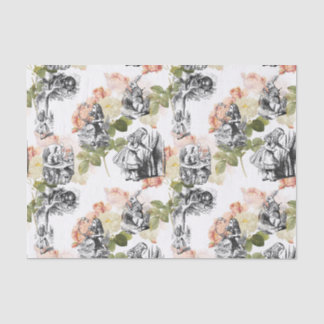 Papel De Seda Alice no País das Maravilhas Rosas