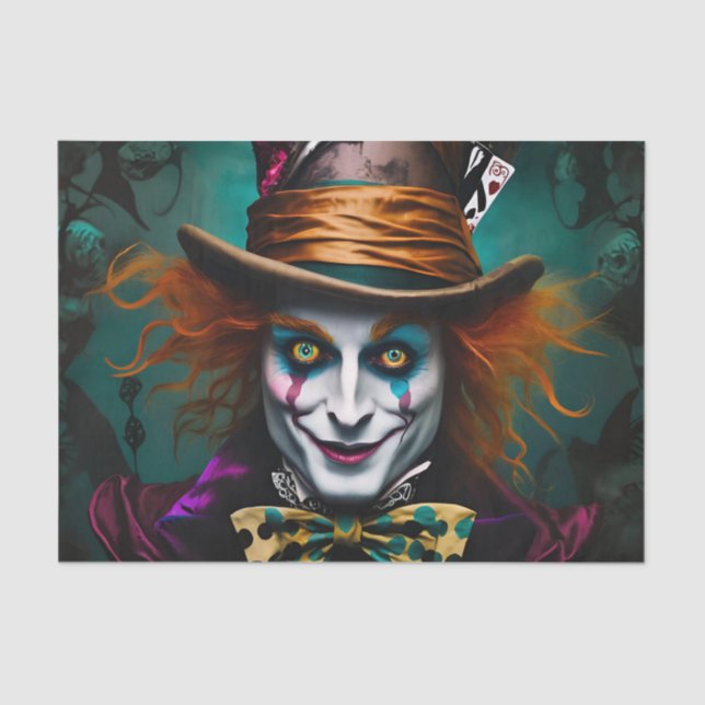 Papel De Seda Alice No Wonderland Decoupage Tissue Paper (Frente )