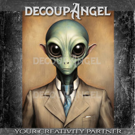Papel De Seda Alienígena Elegante Decoupage