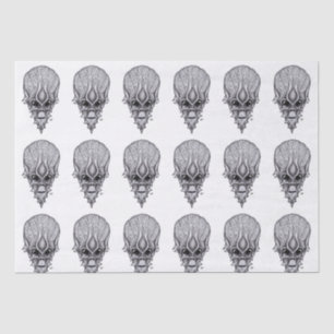 Papel De Seda Alienígena, reconstrução facial do crânio africano